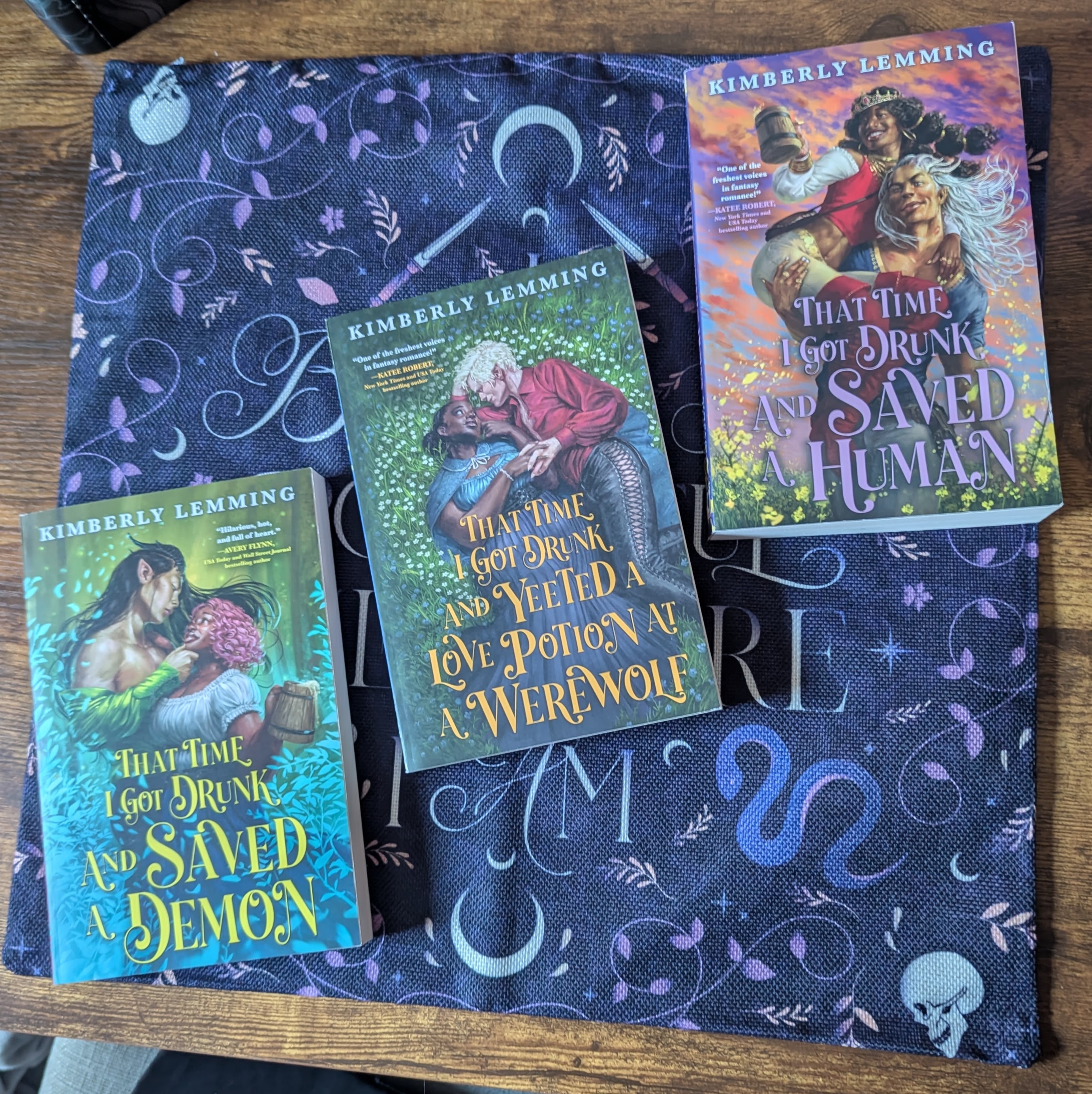 Image of the three books in Kimberly Lemmings Mead Mishaps Series.